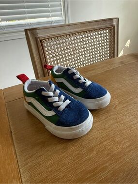 Vans Kids Navy, Green & Red Low-Top Sneakers